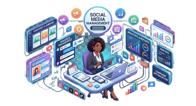 Social Media Management Account Handling Services